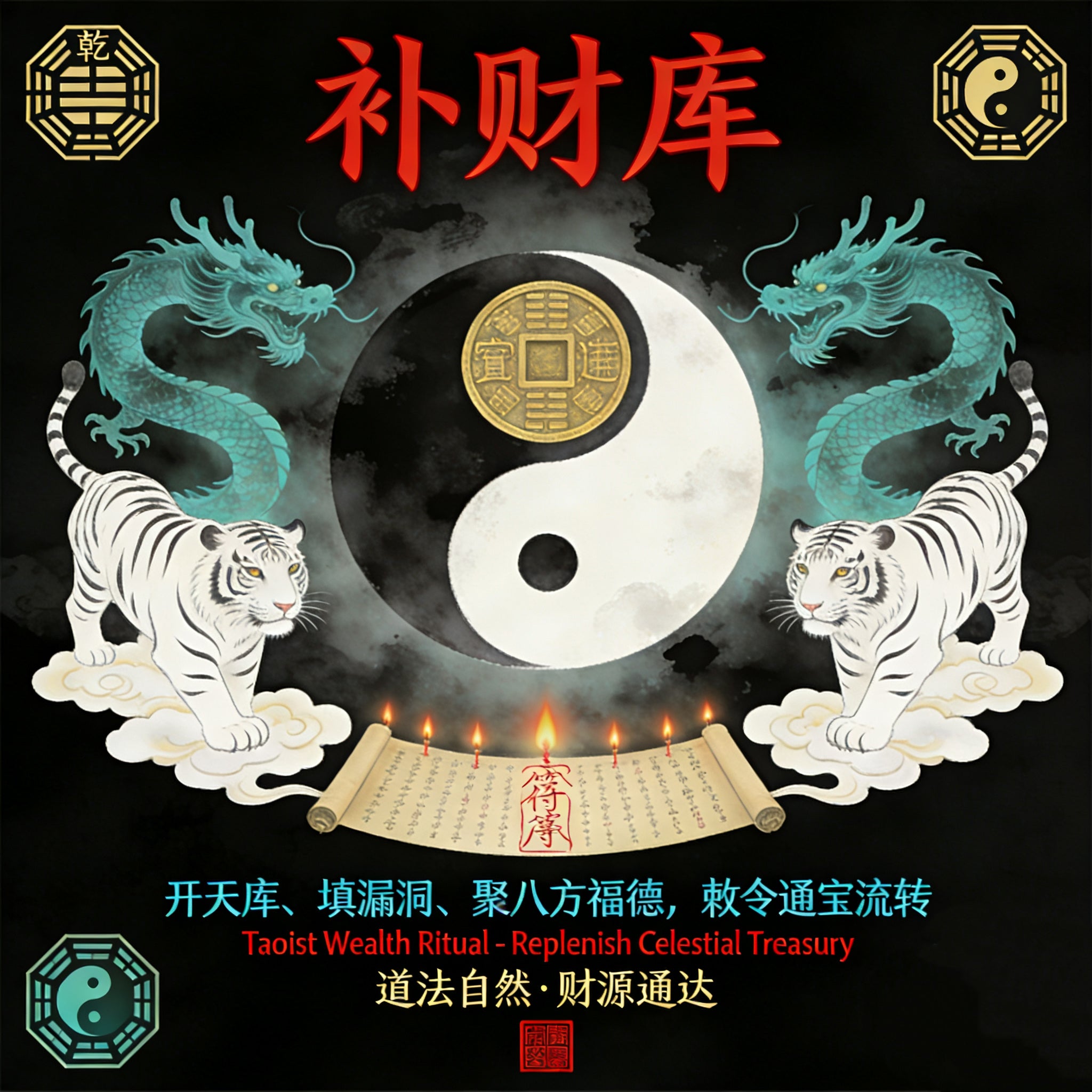 增补财库 有财无库 存不住钱 刚挣到钱就花出去 需要增补财库