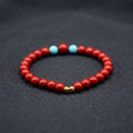 過香開光道家硃砂青玉點綴手串